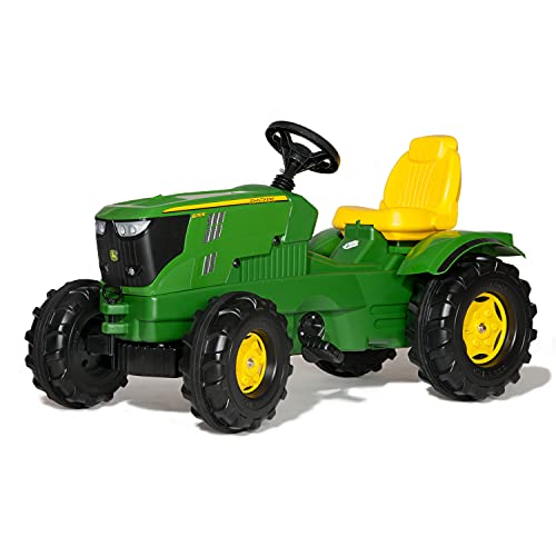 Rolly Toys Traktor / rollyFarmtrac John Deere 6210R (für Kinder im Alter von 3 – 8 Jahre, Front- und Heckkupplung) 601066 von ROLLY