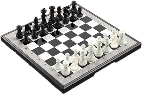 Internationales Schach Schachspiel Klappschachspiel Professionelles tragbares Reiseschachbrettspiel mit Schach für Geburtstagsgeschenkschach von ROLTIN