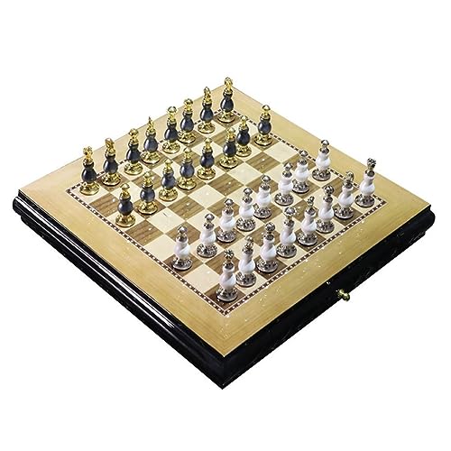 Schach Exquisites Schachspiel mit Klavierverfahren, klassisches Schachspiel für die Heimdekoration, Premium-Ornament als Geschenk Moderne Schachspiele für/C von ROLTIN
