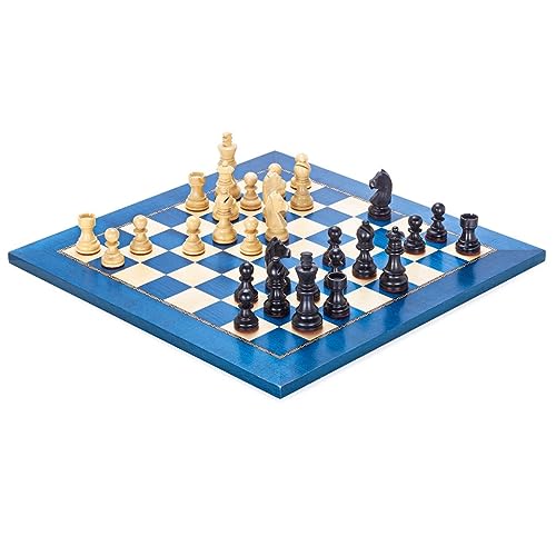 Schach Massivholz Klappschach mit Schachfiguren Aufbewahrungstasche, leicht zu tragen Schachspiel für Kinder und Erwachsene für von ROLTIN