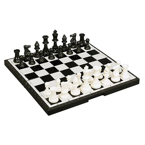 Schach Tragbares Reiseschachbrettspiel mit 32 Standardschachfiguren, Brettspielschachset für Erwachsene und Kinder für den Heimgebrauch und für pädagogische Schachschul- und Schachclubturniere/37 von ROLTIN