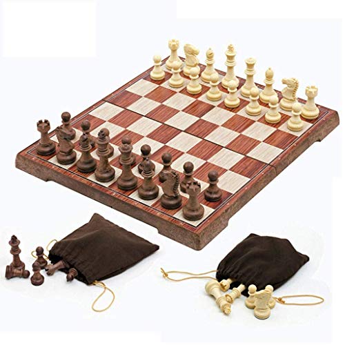 Schachspiel Schach Tragbares Schachbrett Klappbrett Schachspiel Internationales Schachspiel für Party-Familienaktivitäten Schachspiel von ROLTIN