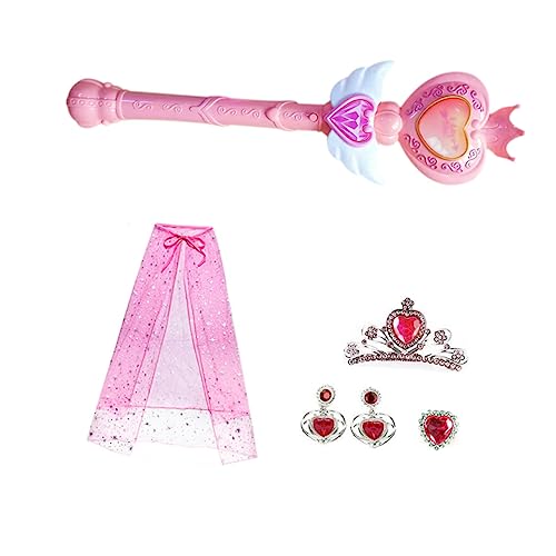 ROMISBABA 1 Satz Zauberstab Leuchtende Stöcke Mädchen Anzug Cosplay-outfits Für Prinzessinnen Für Kleine Mädchen Mädchenspielzeug Outfit Für Mädchen Fee-cosplay Blase Rosa von ROMISBABA