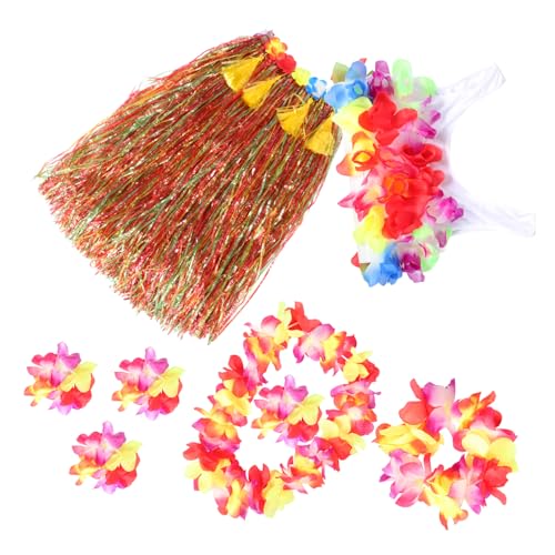 ROMISBABA 1 Set 80 Cm Hula-grasrock Für Erwachsene, Hawaiianisches Partykostüm, Luau-tanzröcke, Tropische Lei-luau-zubehör Für Sommer-strand-partygeschenke von ROMISBABA