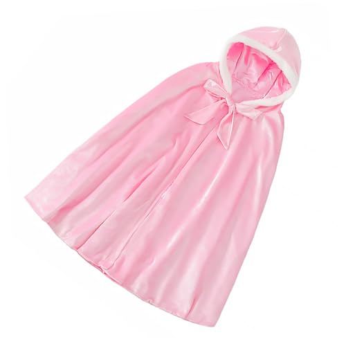 ROMISBABA 1 Stück Umhang Mäntel Für Mädchen Kinderkleidung Kostüme Umhang Kinderkleid Kindermäntel Outfits Für Mädchen Kleidung Für Kinderkleidung Kinderkleidung Rosa Baumwolle von ROMISBABA