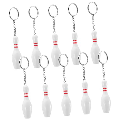 ROMISBABA 12 Stück Teiliges Bowling Pin Schlüsselanhänger Kleine Leichte Sportschlüsselringe aus Robustem und Dekorativ und Praktisch als Mitgebsel für Kindergeburtstag und Sportfans ROMISBABA 12 Stück Teiliges Bowling Pin Schlüsselanhänger Kleine Leichte Sportschlüsselringe aus Robustem und Dekorativ und Praktisch als Mitgebsel für Kindergeburtstag und Sportfans von ROMISBABA