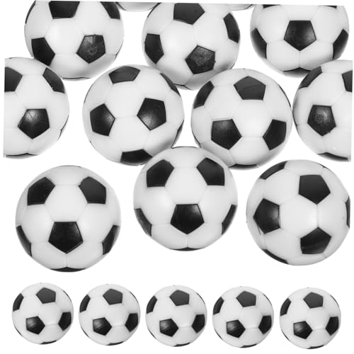 ROMISBABA 12 Stück Teiliges Tischfußball Ersatzbälle aus Umweltfreundlichem Resin Mini Fußball Kugeln in Schwarz und Weiß für Tischkicker Robust und Kompatibel mit Standard ROMISBABA 12 Stück Teiliges Tischfußball Ersatzbälle aus Umweltfreundlichem Resin Mini Fußball Kugeln in Schwarz und Weiß für Tischkicker Robust und Kompatibel mit Standard von ROMISBABA