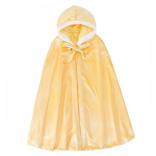 ROMISBABA 1Stk Umhang für patrouillieren Maske Cosplay mit Kapuze Zauberstab Halloween Costume Halloween Kleidung igelkostümkinder camoing Umhang Partymantel Baumwolle Yellow von ROMISBABA