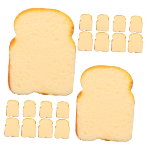 ROMISBABA 20 Stück Teiliges Künstliches Toastbrot Realistische Brotscheiben Deko für Fotografie Küchenmodell Puppenhaus Zubehör Vielseitige Food Display Props ROMISBABA 20 Stück Teiliges Künstliches Toastbrot Realistische Brotscheiben Deko für Fotografie Küchenmodell Puppenhaus Zubehör Vielseitige Food Display Props von ROMISBABA