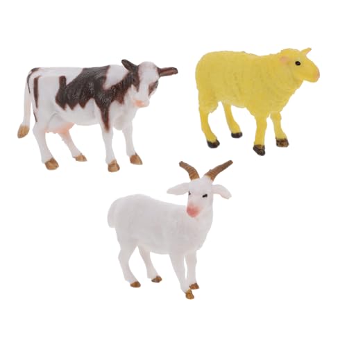ROMISBABA 3 Stück Teiliges Imitation Tierfiguren aus PVC für Mikro landschaftsdekoration Lebensechte Schaf Ziegen Kuhmodelle Vielseitig für Innenbereich Büro Puppenhäuser Gärten Geeignet ROMISBABA 3 Stück Teiliges Imitation Tierfiguren aus PVC für Mikro landschaftsdekoration Lebensechte Schaf Ziegen Kuhmodelle Vielseitig für Innenbereich Büro Puppenhäuser Gärten Geeignet von ROMISBABA