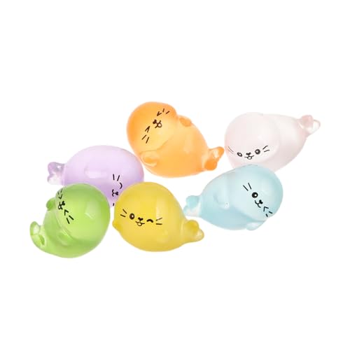 ROMISBABA 6 Stück Teiliges Mini Resin Seelöwen Figuren Realistische Miniatur für Mikrolandschaften Vielseitige Dekoration für Feengarten Puppenhaus und Wohnaccessoires Farbenfrohe Kleine ROMISBABA 6 Stück Teiliges Mini Resin Seelöwen Figuren Realistische Miniatur für Mikrolandschaften Vielseitige Dekoration für Feengarten Puppenhaus und Wohnaccessoires Farbenfrohe Kleine von ROMISBABA