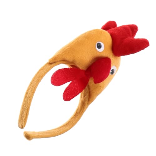 ROMISBABA Hahn Stirnband kinder party partyknaller kinder dekoration party kopfhoerer Party-Kopfschmuck einzigartige Stirnbänder Osterkopfschmuck Tierhaar-Accessoire Haarband Stoff Brown von ROMISBABA