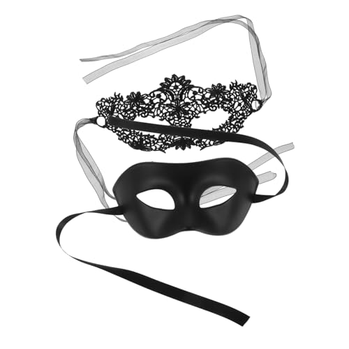 ROMISBABA Halbgesichts Masken mit Floraler Spitze Schwarze Venezianische Kostüm Masken für Komfortabel Dekorativ Geeignet für Ball Halloween Mardi Gras Prom und Cosplay ROMISBABA Halbgesichts Masken mit Floraler Spitze Schwarze Venezianische Kostüm Masken für Komfortabel Dekorativ Geeignet für Ball Halloween Mardi Gras Prom und Cosplay von ROMISBABA