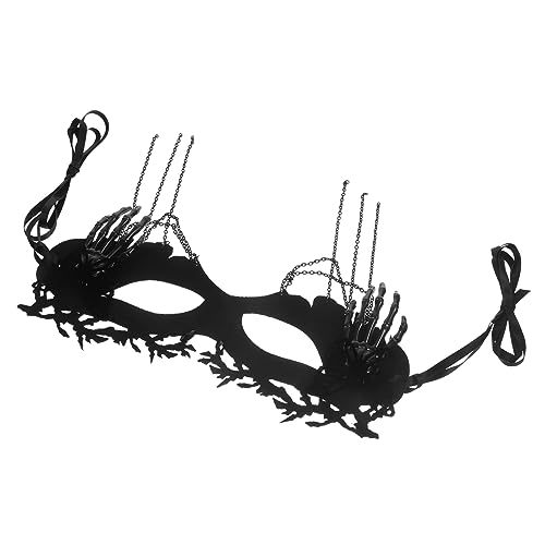 ROMISBABA Halloween-Dekorationen halloween costume halloween kleidung augenklappe faschings masken eyemask Halloween-Augenmaske Maskerade für Frauen Karneval-Maske Party-Maske gefühlt Black von ROMISBABA