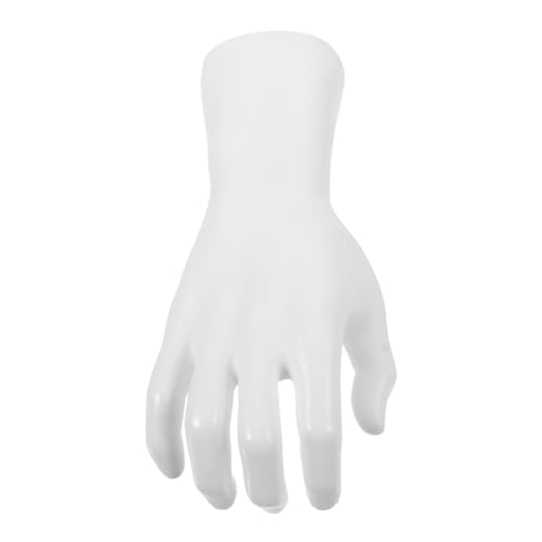 ROMISBABA Handmodell-display-requisiten Ringunterstützung Schmuckhandhalter Ringhalter Hand Mannequin-hand Handringhalter Hand Schaufensterpuppe Raumdekoration Ringhandhalter Weiß Pvc von ROMISBABA