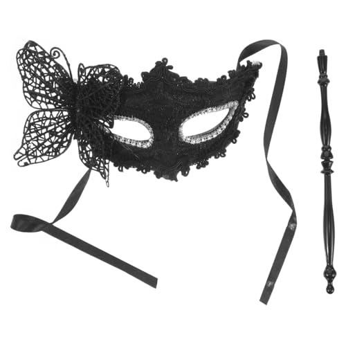 ROMISBABA Maske halloween mask hallowen masks face mask halloween costume masks haloween mask Dekorationen dekorativ weiblich Party Kostüm-Requisite Cosplay-Kostüm-Stütze Plastik Black von ROMISBABA