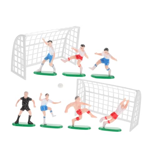 ROMISBABA Miniatur Fußballspieler Figuren mit Einzigartigem Torpfosten Fußball Tischdeko Jungen Geburtstag Fußball Tortendeko Fußballfeld Landschaftsspielzeug ROMISBABA Miniatur Fußballspieler Figuren mit Einzigartigem Torpfosten Fußball Tischdeko Jungen Geburtstag Fußball Tortendeko Fußballfeld Landschaftsspielzeug von ROMISBABA