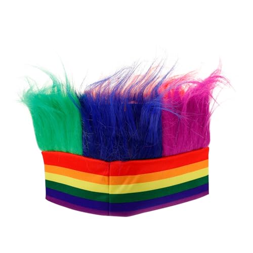 ROMISBABA Regenbogen-Stirnband Regenhut Sommermützen Für Damen Sonnenhut Bucket Hats Für Damen Hüte Kindermütze Fischerhut Für Herren Baseball Kappe Bierhut Baumwollmütze Chemische Faser von ROMISBABA