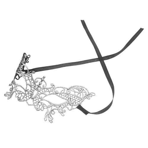 ROMISBABA Silberner Spitze Verstellbare Butterfly Augenmaske für Damen Vielseitig für Ball Karneval Cosplay Kostümparty und Stilvolle Schlafmaske ROMISBABA Silberner Spitze Verstellbare Butterfly Augenmaske für Damen Vielseitig für Ball Karneval Cosplay Kostümparty und Stilvolle Schlafmaske von ROMISBABA