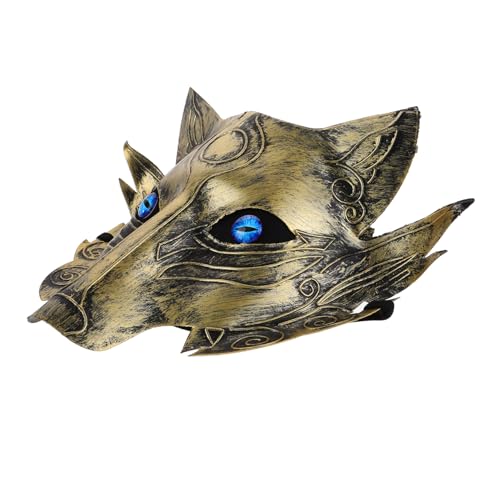 ROMISBABA Werwolf-Maske Cosplay-Maske Maskenball-Maske Horror Wolfsmaske Gruselmaske für Halloween Wolfenmaske kaufen Katzenmaske japanische Maske lustige Maske einzigartige Maske PVC von ROMISBABA