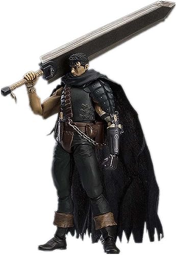 Anime Berserk Guts Assembly Ver. PVC-Actionfigur Black Swordsman Berserk Change Face Model 17cm von ROMOZ