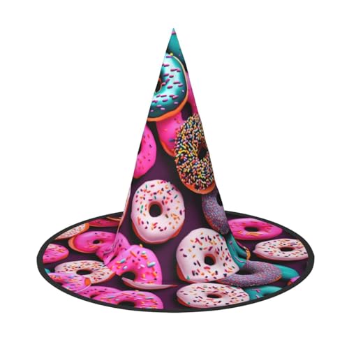 ROMuka Donut Halloween Full Hat Party Girl Wide Edge Foldable Sharp Hat Party Costume Cosplay von ROMuka