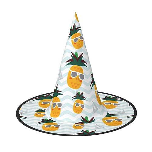 ROMuka Nette Ananas Halloween Volle Hut Party Mädchen Breite Krempe Faltbare Scharfe Hut Party Kostüm Cosplay von ROMuka