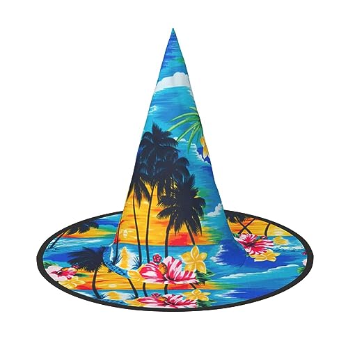 ROMuka Palme Halloween Full Hat Party Girl Wide Edge Foldable Sharp Hat Party Kostüm Cosplay von ROMuka