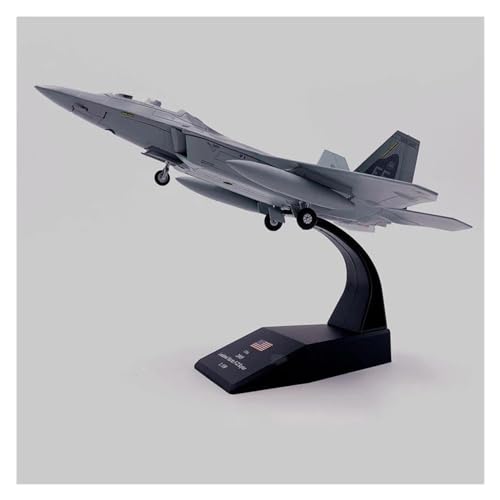 Ferngesteuertes Flugzeug Für US F 22 First Fighter Wing F-22 - Stealth Diecast Flugzeugmodell Simulation Dekoration Maßstab 1/100 von RONGCH