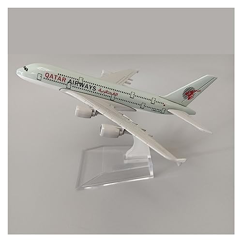 Ferngesteuertes Flugzeug Legierungsmetall Air Qatar Airways A380 Flugzeugmodell Qatar Airbus 380 Airlines Druckguss-Flugzeugmodell Mit Rädern Flugzeug 16 cm 20 cm(16cm) von RONGCH