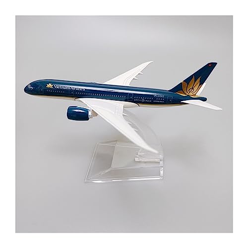 RONGCH Ferngesteuertes Flugzeug 16 cm Legierung Metall Airlines Flugzeug Modell Für Vietnam Boeing 787 Airways Flugzeug Modell 1/400 Maßstab Druckguss Flugzeuge von RONGCH