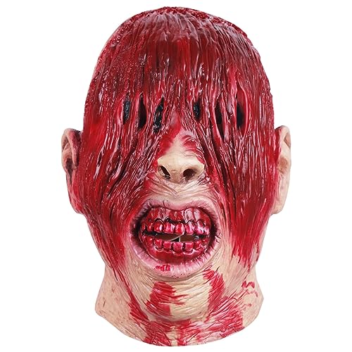 RONGYEDE-Cosplay Kostüm Maske Halloween Horror Maske Secret Room Tearing Face Zombie Kopfbedeckung Cosplay Karneval Party Tanz Requisiten von RONGYEDE