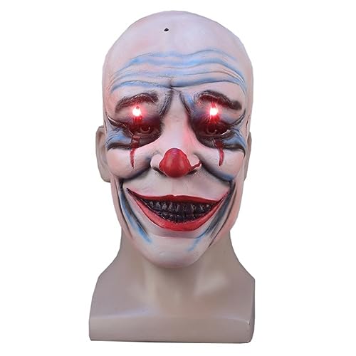 RONGYEDE-Cosplay Kostüm Maske Horror Maske Kopfbedeckung Vollgesichtsmaske Halloween Lustig Geist Gesicht Blutende Schädel Maske von RONGYEDE