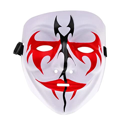 RONGYEDE-Retro Vendetta Maske Horror Kopfbedeckung für Halloween Karneval Kostüm Party Requisiten von RONGYEDE