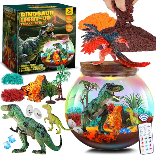 RONSTONE Dinosaurier Spielzeug für Jungen Mädchen - Bastelset Spielzeug Geschenk Junge 4 5 6 7-12 Jahre Kinder - DIY Dino Terrarium & Vulkan für Jungen - Lernende Experimente Bastelsets für Kinder RONSTONE Dinosaurier Spielzeug für Jungen Mädchen - Bastelset Spielzeug Geschenk Junge 4 5 6 7-12 Jahre Kinder - DIY Dino Terrarium & Vulkan für Jungen - Lernende Experimente Bastelsets für Kinder von RONSTONE