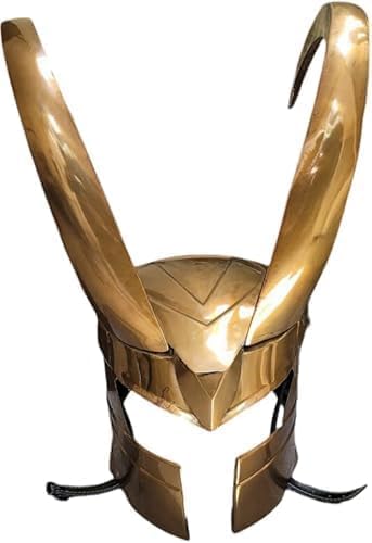 ROOVINZISAL Inspiriert von Loki Thor Ragnarok Helm – 18 Gauge Baustahl, perfekt für Cosplay- und Halloween-Kostüme von ROOVINZISAL