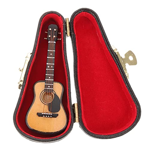 RORPOIR 1 Satz Gitarrenmodell Gitarre Spielzeug Gitarren Musikinstrumentenmodell gefälschte Gitarre Mini-Spielzeug Kinder Gitarrenspielzeug pädagogische Gitarre für Kinder Linde von RORPOIR