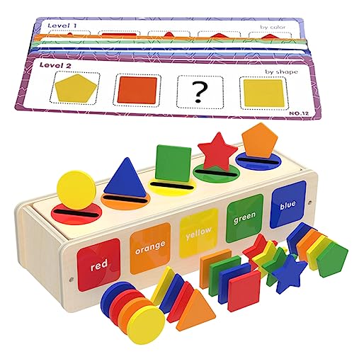 RORPOIR 1 Set Formsortierspielzeug Mädchenspielzeug Kinderspielzeug Kleinkindspielzeug Für Mädchen Für Babys Lernspielzeug Für 1 Jährige Lernspielzeug Holzspielzeug Für 2 Jährige Babys von RORPOIR