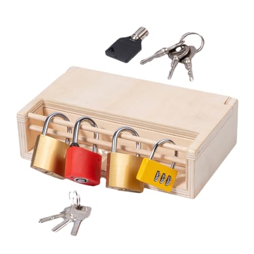 RORPOIR 1 Set Öffne die Kiste holzspielzeug lernspielzeug Toys Lernspielzeug Safe Toy spielzeuge Bildung interaktives Kleinkindspielzeug hölzern von RORPOIR