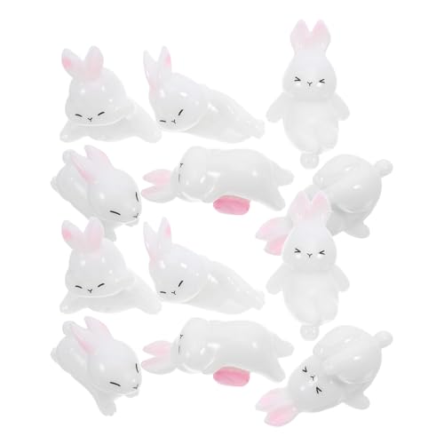 RORPOIR 12 Stück Hasendesktop -Dekoration Miniatur Kaninchen Mikrolandschaftsdekoration Miniaturhasenfigur Hasenfigur Simulation Tiermodell Desktop-Ornament Mini -Figur Harz Weiß RORPOIR 12 Stück Hasendesktop -Dekoration Miniatur Kaninchen Mikrolandschaftsdekoration Miniaturhasenfigur Hasenfigur Simulation Tiermodell Desktop-Ornament Mini -Figur Harz Weiß von RORPOIR