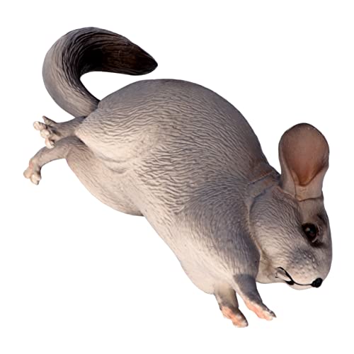 RORPOIR Chinchilla-Ornamente Chinchilla-Figur Kreatives Chinchilla- für den Schreibtisch Realistisches Chinchilla-Modell für Zuhause von RORPOIR