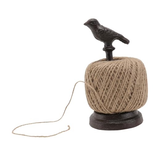 RORPOIR Retro Spule Ornament Gusseisen Vogel Seil Rack für Garten Schwarz 1pc von RORPOIR