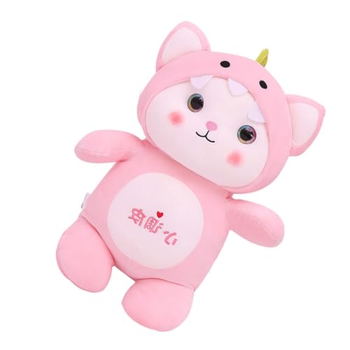 RORPOIR 1stk Süße Katzenpuppe Puppenornament Kissenpuppe Werfen Puppe Begleiten Ausgestopfte Lange Puppe Kissen Puppe Puppenspielzeug Stofftier Super Weicher Kurzplüsch Rosa von RORPOIR