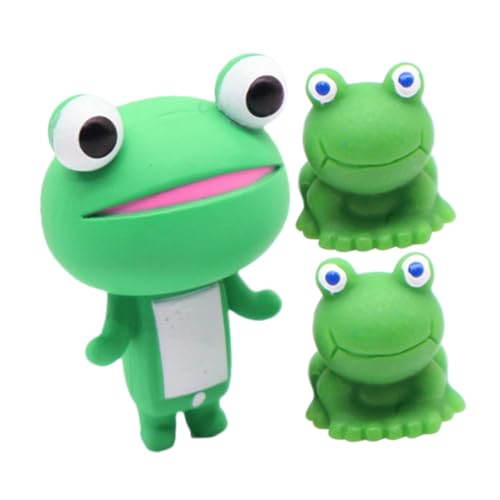 RORPOIR 3St Puppenhaus Plüsch Hai Schildkröte Küken matschig Animal Figures kuschelig ziernieten mikrolandschaft verkleidung Miniatur-Tierschmuck Frosch Miniaturfiguren Harz Light Green von RORPOIR