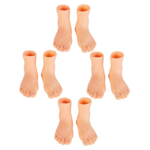 RORPOIR 8st Handpuppe Griffbrett Geschmeidige Fingerpuppen Lustige Fingerpuppen Babyhandschuhe Neuheit Fingerpuppen Geschichte Erzählende Marionette Nagel-kit Light Brown Plastik von RORPOIR