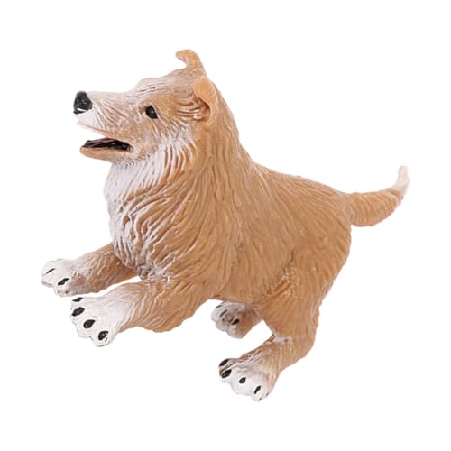 RORPOIR Collie-Modell Collie-Hundeornament Ornament für Kinder Collie-Hundestatuen süße Hundefiguren heizlùfter Spielzeug Hunde für Kinder Hundemodell Hundeschmuck aus Kunststoff Plastik von RORPOIR