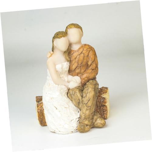 RORPOIR Hochzeitstorte Dekoration Kuchen Verzieren Hochzeitsstatue Paarfiguren Ehemann-ehefrau-statue Kuchen Dekoratives Accessoire Braut Und Bräutigam Skulptur Liebe Figuren von RORPOIR