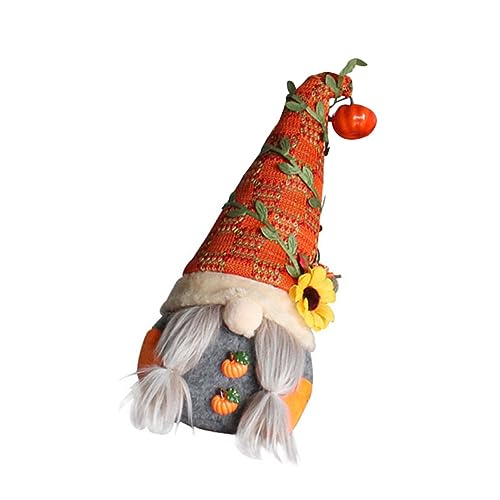 RORPOIR Kürbis Licht Künstliche Herbst GNOME Puppe Halloween Decor GNOME Puppe Spielzeug für Kinderzimmer von RORPOIR