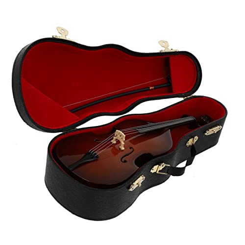 RORPOIR Miniatur Violoncello Modell Mini Musikinstrument Schmuck Realistisches Cello Perfekt Als Und Dekoration 1 Stück von RORPOIR