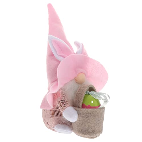 RORPOIR Osterhase Plüschtiere Babyspielzeug Niedlich Osterbabys frühlingsdeko hasenfiguren osterpräsent Geburtstagsgeschenke plüschhase Hasenzwerg Frühlingszwerg Stoff von RORPOIR